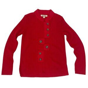 Beyond Threads Tabs Alpaca Cardigan Size Small